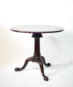 English George II Solid Mahogany Pillar and Claw Tilt Top Table circa 1740 - 4238910
