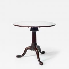 English George II Solid Mahogany Pillar and Claw Tilt Top Table circa 1740 - 4241840