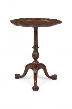 English George II Style Pie Crust Pedestal Side Table - 4655330