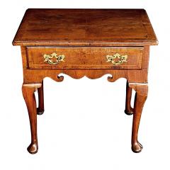 English George II walnut single drawer lowboy - 2637920