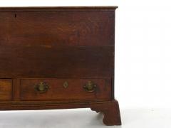 English George III Antique Oak Blanket Chest over Two Drawers - 1113801