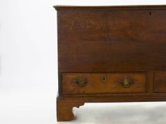 English George III Antique Oak Blanket Chest over Two Drawers - 1113804