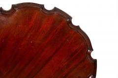 English George III Carved Mahogany Pie Crust Tilt Top Table ca 1780 - 4503004