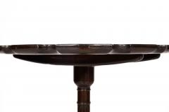 English George III Carved Mahogany Pie Crust Tilt Top Table ca 1780 - 4503005