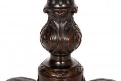 English George III Carved Mahogany Pie Crust Tilt Top Table ca 1780 - 4503007