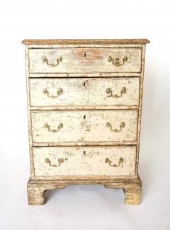 English George III Chest of Unusual Form in Historic Paint circa 1780 - 2604852