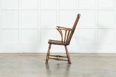 English George III Elm Comb Back Windsor Armchair - 3373103