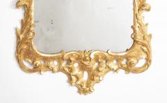 English George III Gilded Carved Rococo Mirror with Original Plate - 2104443