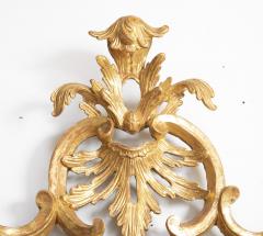 English George III Gilded Carved Rococo Mirror with Original Plate - 2104445