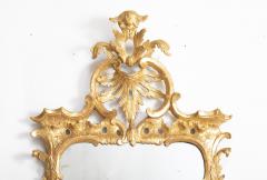 English George III Gilded Carved Rococo Mirror with Original Plate - 2104446