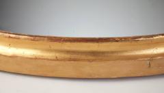 English George III Giltwood and Ebonized Frame Convex Mirror circa 1800 - 4528851