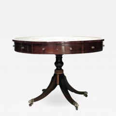 English George III Green Leather Center Table - 1428182