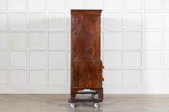 English George III Inlaid Oak Livery Cupboard - 4503269