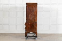 English George III Inlaid Oak Livery Cupboard - 4503270