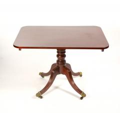 English George III Inlay Mahogany Wood Breakfast Tilt Top Table - 3338016