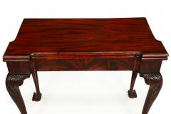 English George III Mahogany Gate Leg Card Game Table circa 1770 - 4620421