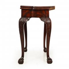 English George III Mahogany Gate Leg Card Game Table circa 1770 - 4620425