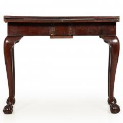 English George III Mahogany Gate Leg Card Game Table circa 1770 - 4620428