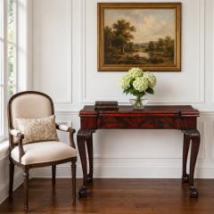 English George III Mahogany Gate Leg Card Game Table circa 1770 - 4620429