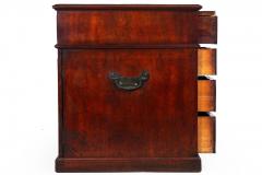English George III Mahogany Leather Pedestal Rent Writing Desk ca 1800 - 4501702