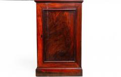 English George III Mahogany Leather Pedestal Rent Writing Desk ca 1800 - 4501706