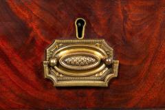 English George III Mahogany Leather Pedestal Rent Writing Desk ca 1800 - 4501708