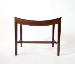 English George III Mahogany Saddle Seat Hall Bench circa 1790 - 3957206