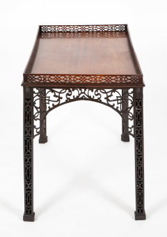 English George III Mahogany Silver Table with Pierced Fretwork - 2679750