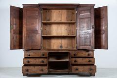 English George III Oak Breakfront Housekeepers Cupboard - 2226153
