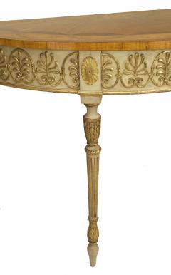 English George III Painted and Gilt Console Table - 1428687