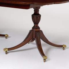 English George III Style Mahogany Double Pedestal Extending Dining Table - 4705871