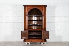 English Georgian Barrel Back Pine Corner Cabinet - 3978052