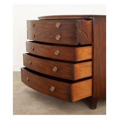 English Georgian Bow Front Chest Desk - 2895034