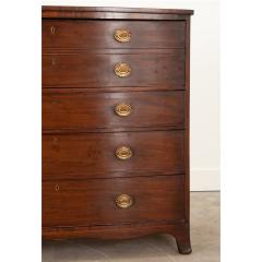 English Georgian Bow Front Chest Desk - 2895049