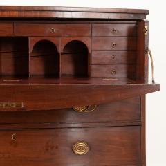 English Georgian Bow Front Chest Desk - 2895050