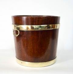 English Georgian Brass Bound Mahogany Coal or Kindling Bucket circa 1760 - 4422921