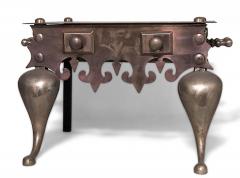 English Georgian Brass Fireplace Trivets - 4674989