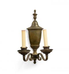 English Georgian Brass Urn Wall Sconce - 4672470