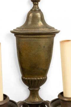 English Georgian Brass Urn Wall Sconce - 4672473