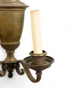 English Georgian Brass Urn Wall Sconce - 4672474