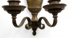 English Georgian Brass Urn Wall Sconce - 4672476