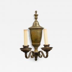 English Georgian Brass Urn Wall Sconce - 4735164
