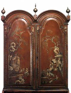 English Georgian Chinoiserie Secretary Cabinet - 2798848