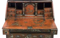 English Georgian Chinoiserie Secretary Cabinet - 2798850