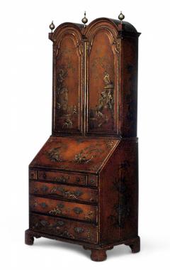 English Georgian Chinoiserie Secretary Cabinet - 2798852