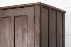 English Georgian Country Scrumble Grained Pine Housekeepers Cupboard - 4320561