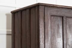 English Georgian Country Scrumble Grained Pine Housekeepers Cupboard - 4320563