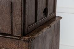 English Georgian Country Scrumble Grained Pine Housekeepers Cupboard - 4320565