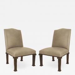English Georgian Leather Side Chairs - 1421228