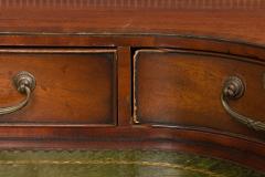 English Georgian Mahogany Demilune Writing Desk - 2799340
